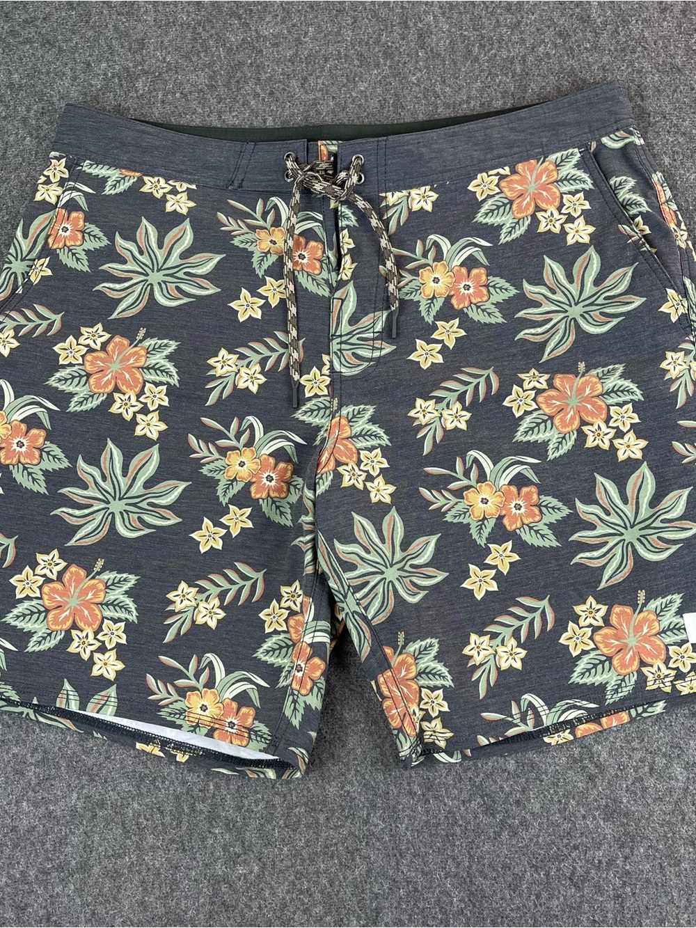 Katin Boardshorts Men's 34x9 Floral Swim Trunks Beach Surf